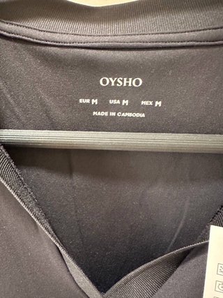 Top Oysho Negro Talla M