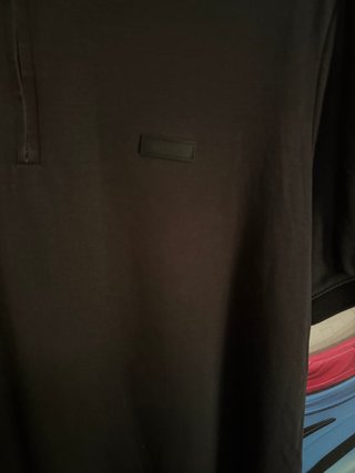 Polo Calvin Klein Negro Cremallera Talla L
