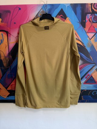 Camiseta G-Star Raw Manga Larga Talla XL Mostaza