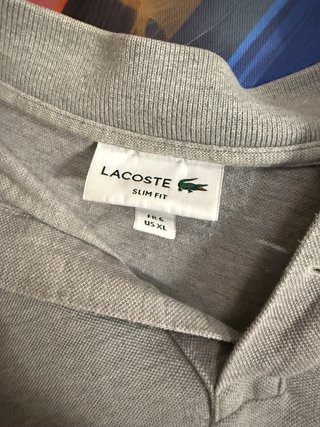 Polo Lacoste Gris Jaspeado Talla XL