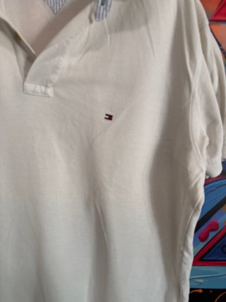 Polo Tommy Hilfiger Blanco Talla L