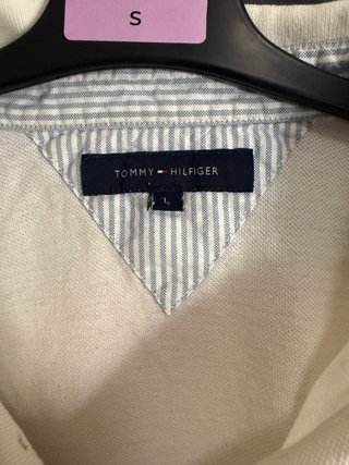 Polo Tommy Hilfiger Blanco Talla L