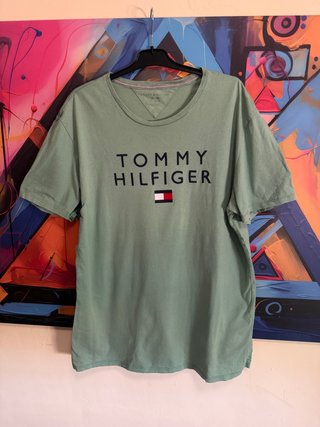 Camiseta Tommy Hilfiger Verde Talla XL