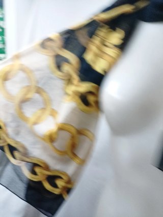 Foulard donna bellissimo disegno, giallo e nero