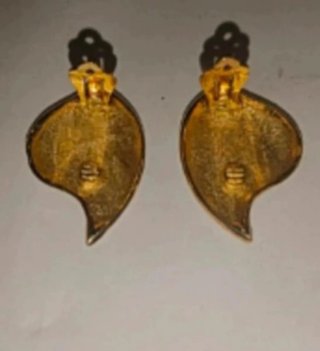 Pendientes Clip Vintage Baño Oro Años 50 60