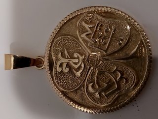 Moneda colgante antigua oro 18k peso 12,7gr d 1930