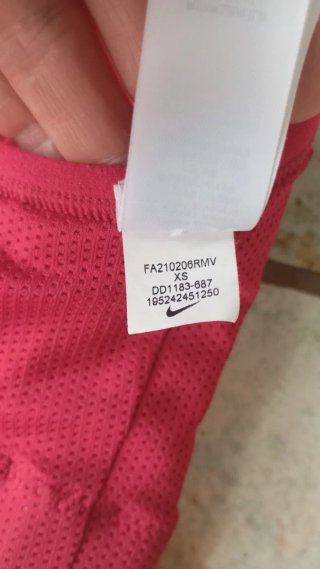 Reggiseno sportivo Nike Dri-Fit Rosso XS