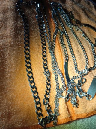 Lote de cadenas PLATA PURA