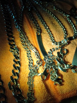 Lote de cadenas PLATA PURA