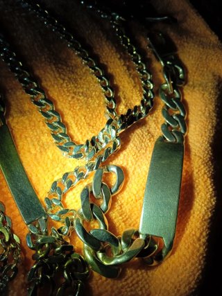 Lote de cadenas PLATA PURA