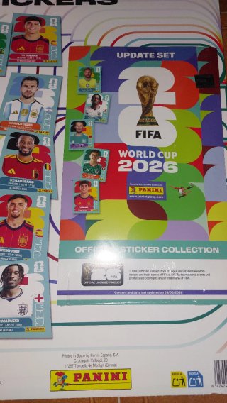 Actualización Cromos Mundial 2026 Panini