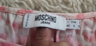 Top Moschino Jeans vintage animalier