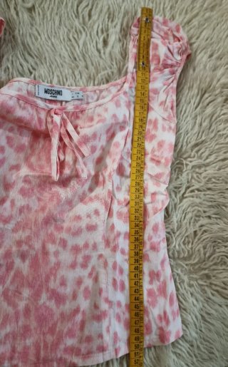 Top Moschino Jeans vintage animalier