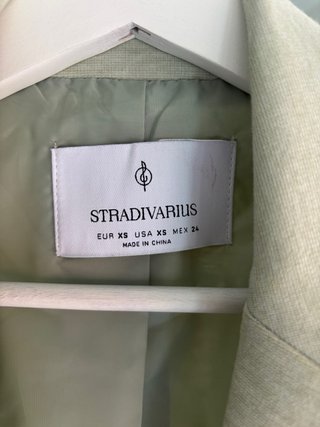Americana Stradivarius Verde Talla XS