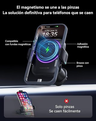 Caricatore Auto INIU Qi2 MagSafe 15W