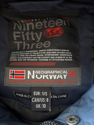Cazadora Geographical Norway Azul Invierno