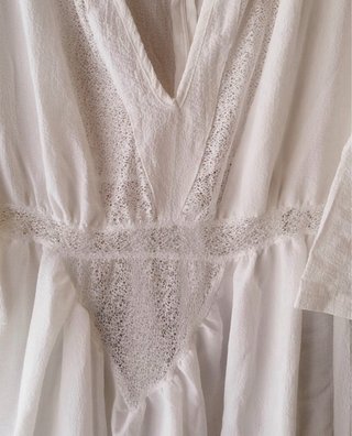 Vestido Blanco Ibicenco • Boho • Midi • Talla M