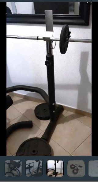 Lote Gimnasio Completo: Banco Multiejercicio + Bar