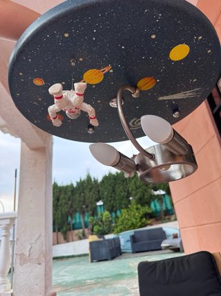 Lámpara Techo infantil espacial