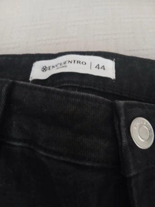 Falda vaquera negra mujer T.44-46 elástica nueva