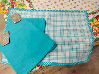 Tovagliette Upim Cotone Blu Nuove