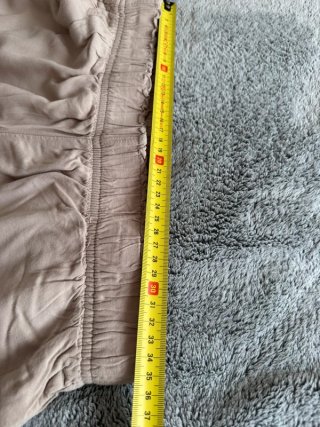 Pantaloni H&M S viscosa estivi beige