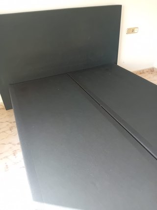 TAPIZADO, BASES Y COLCHÓN 160 x 200 MT COMO NUEVO