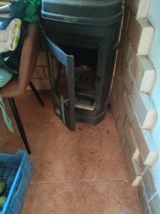 Estufa de leña hierro fundido