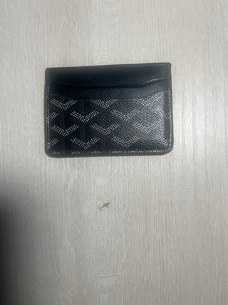 Tarjetero Goyard Negro y Marrón