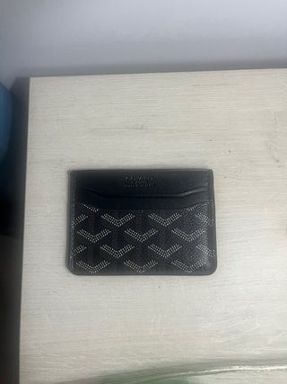 Tarjetero Goyard Negro y Marrón