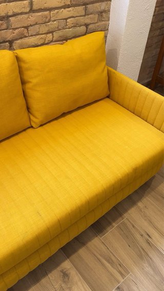 Sofá cama Fridhult amarillo Ikea