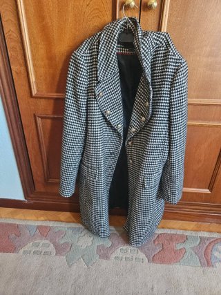 Chaquetón estampado pata de gallo
