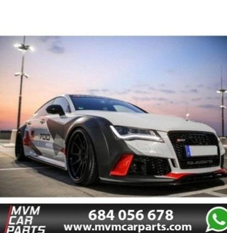 Paragolpes delantero + Añadido Carbono para Audi A