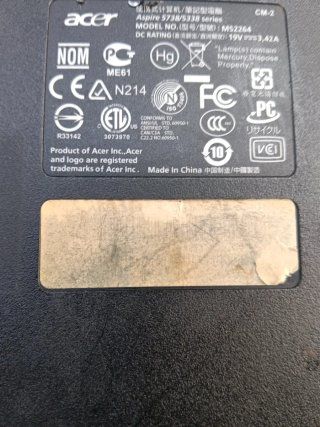 Piezas de portátil Acer azul