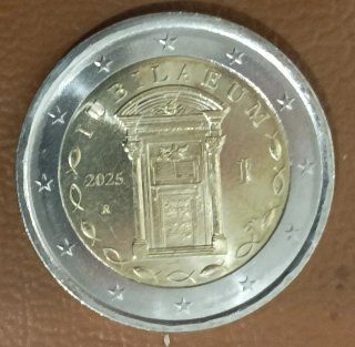 Moneda 2 euros Italia 2025 Jubileo. S/C