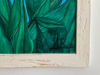 Cuadro de tulipanes al viento