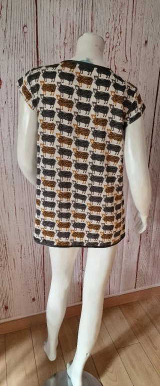 Blusa Túnica La Fée Maraboutée Ovejitas Talla Únic
