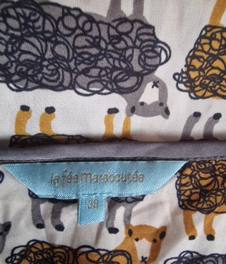 Blusa Túnica La Fée Maraboutée Ovejitas Talla Únic