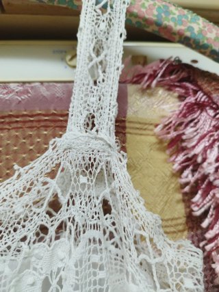 Vestido Belle Époque encaje blanco siglo XX
