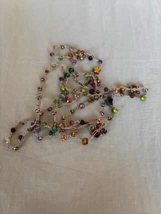 Collana uncinetto fatta a mano