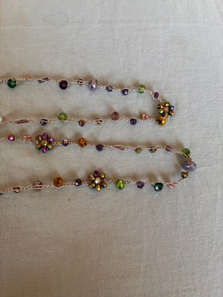 Collana uncinetto fatta a mano