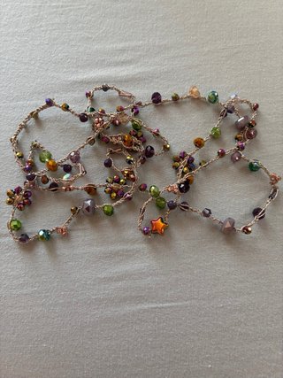 Collana uncinetto fatta a mano