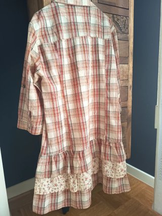 Vestido camisero de cuadros