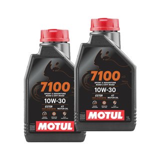 2x Motul 7100 4T 10W30 1L Aceite Moto