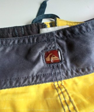 Bañador Quiksilver Talla 34 Amarillo/Turquesa