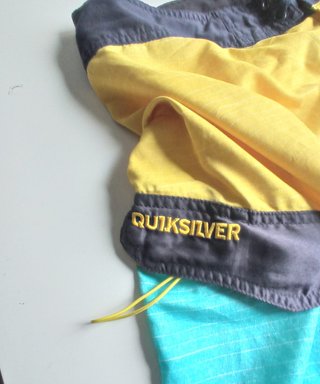 Bañador Quiksilver Talla 34 Amarillo/Turquesa