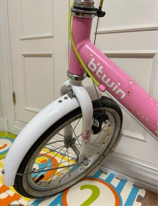 Bicicleta Btwin Princess 16 pulgadas rosa