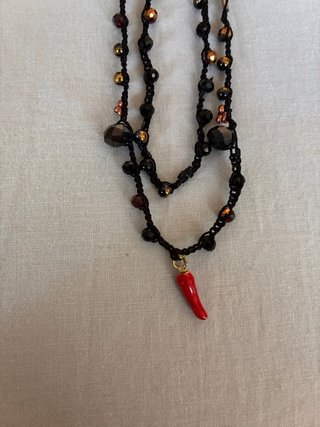 Collana uncinetto fatta a mano