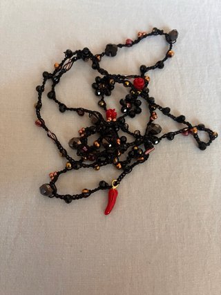 Collana uncinetto fatta a mano