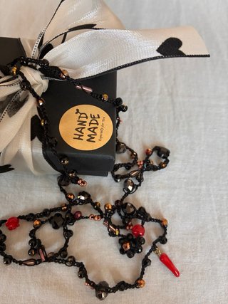 Collana uncinetto fatta a mano